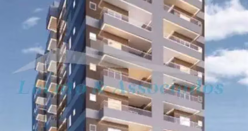 Apartamento para venda na vila guilhermina em praia grande sp 02 dormitórios sendo 01 suíte, sala, cozinha americana, churrasqueira na sacada