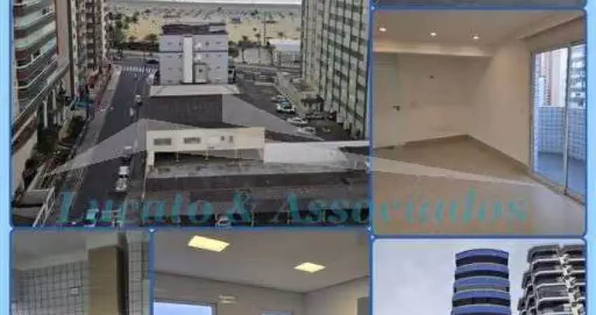 Apartamento tipo cobertura vista para o mar na vila guilhermina, praia grande sp 03 dormitórios sendo 03 suítes, sala 02 ambientes, 02 vagas