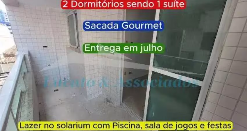 Apartamento para venda na aviação em praia grande sp, entrega julho 24 02 dormitórios sendo 01 suíte, sala, cozinha, varanda gourmet, lavabo, 1 vaga d