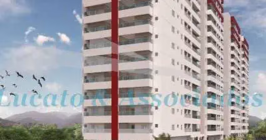 Apartamento novo para venda na vila caiçara em praia grande sp, 02 dormitórios sendo 01 suíte, sala, cozinha, área de serviço, banheiro social, 01 vag