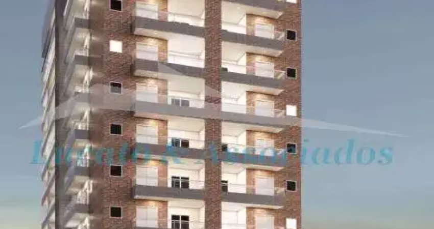 Apartamento para venda na guilhermina em praia grande sp, 02 dormitórios sendo 01 suíte, sala, sacada com churrasqueira, 01 vaga
