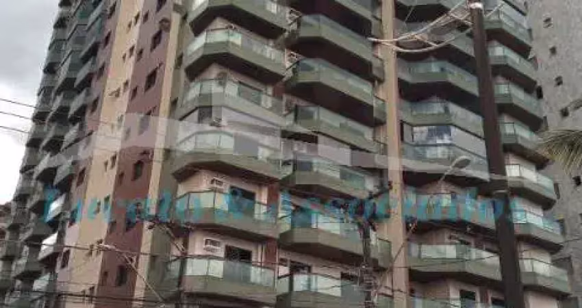 Apartamento frente mar para venda na aviação em praia grande sp, 02 dormitórios sendo 01 suíte, sala 02 ambientes  com sacada lateral vista para o mar