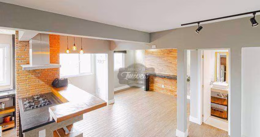 Apartamento tipo Duplex com 1 dormitório à venda, 66 m² por R$ 370.000 - Alto da Rua XV - Curitiba/PR
