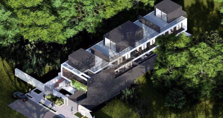 Sobrado com 3 dormitórios à venda, em condomínio, ático com terraço amplo, 233 m² por r$ 1.600.000 - ahú - curitiba/pr