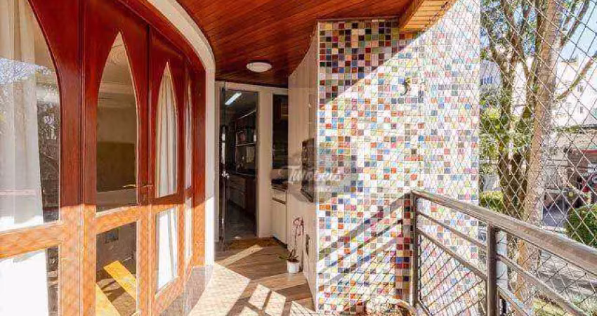 Apartamento com 2 dormitórios à venda,  suíte, varanda churrasqueira, 86 m² por r$ 739.000,00 - mercês - curitiba/pr