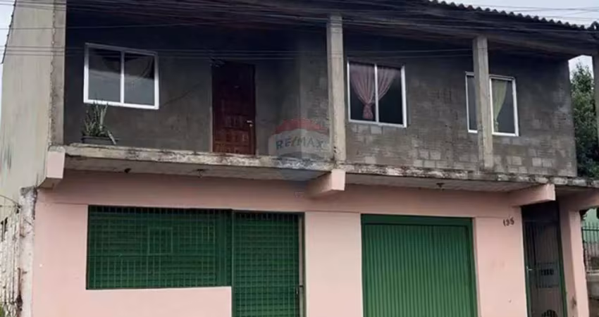 Sobrado e casa  a venda ,area total de 257m²,  sendo 2dormitórios e 3 dormitórios, loja comercial, bairro lomba da palmeira..