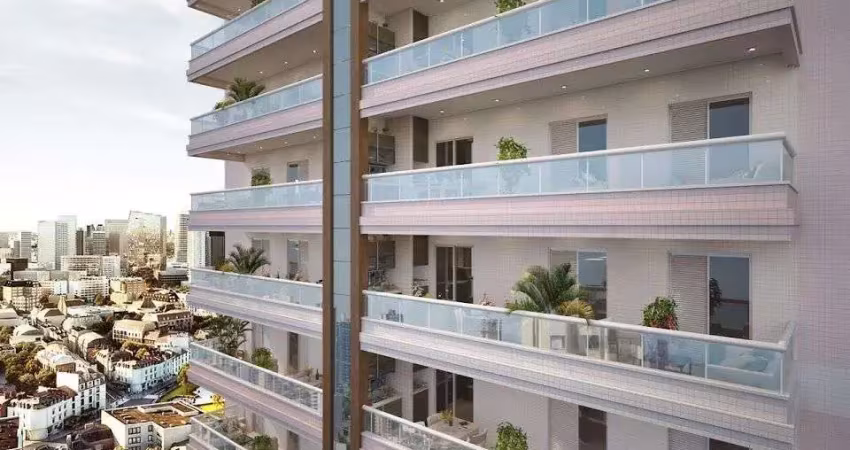 Apartamento à venda em praia grande, 2 dormitórios, guilhermina - r$626 mil