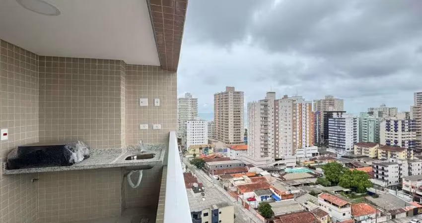 Apartamento à venda em praia grande, 2 dormitórios, aviação - r$530 mil