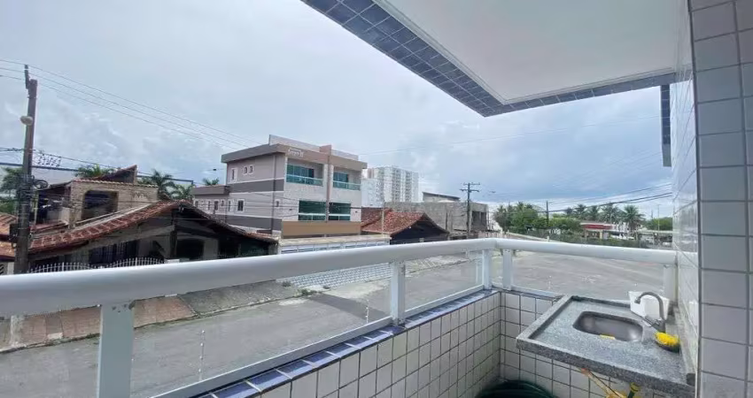 Apartamento à venda em praia grande, 2 dormitórios, mirim - r$330 mil