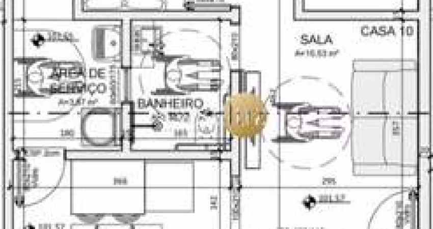 Casa em construção localizada no bairro Camargos /Ibitité