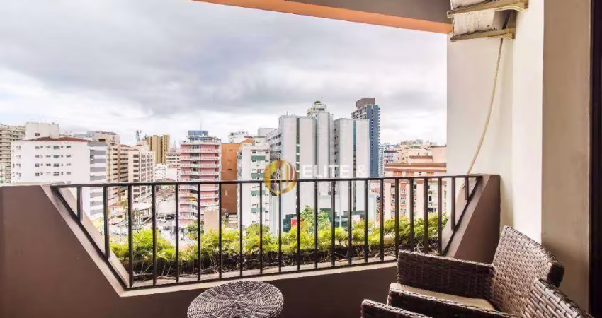 Flat com 1 dormitório à venda, 50 m² por r$ 450.000,00 - gonzaga - santos/sp