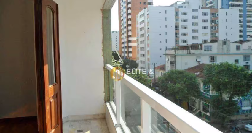 Apartamento com 4 dormitórios à venda, 150 m² por r$ 1.300.000,00 - gonzaga - santos/sp