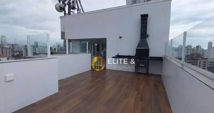 Cobertura com 3 dormitórios à venda, 137 m² por r$ 850.000,00 - vila belmiro - santos/sp