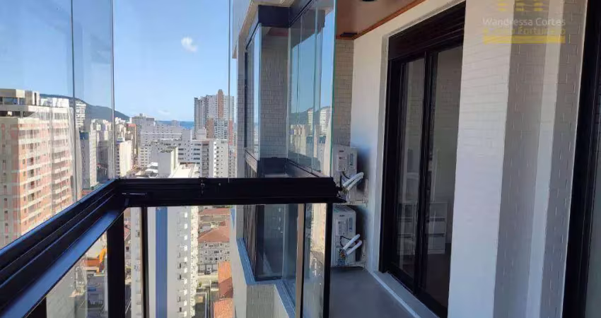 Apartamento com 1 dormitório à venda, 54 m² por r$ 880.000,00 - boqueirão - santos/sp