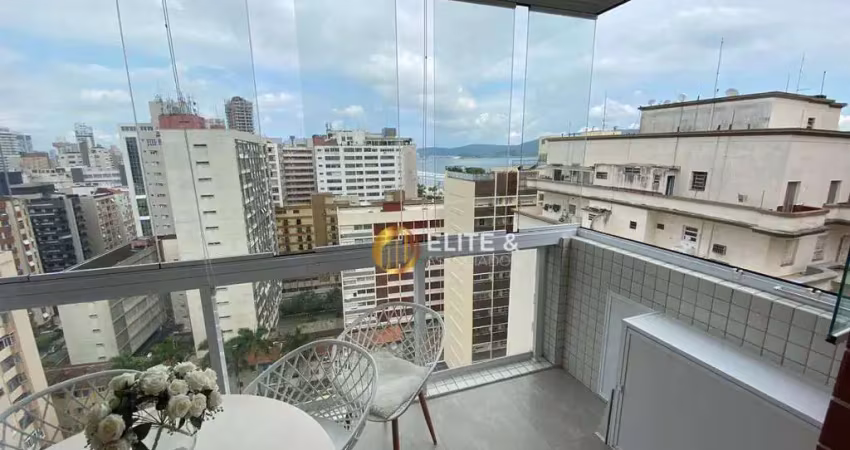 Apartamento à venda, 46 m² por r$ 785.000,00 - boqueirão - santos/sp