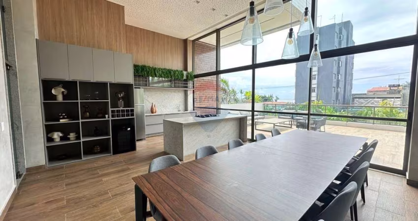 Apartamento no Ocean View em Candeias, Vista Mar com 3/4
