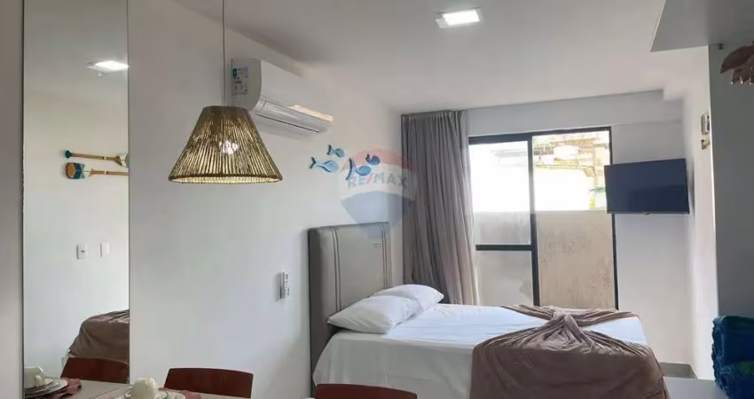 Apartamento com 26m², mobiliado e decorado - praia do cupe, pernambuco