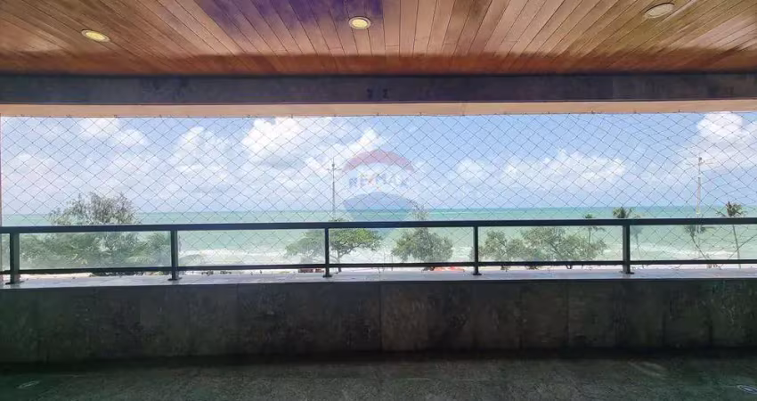 Apartamento luxo, 220m², para aluguel, beira mar de boa viagem