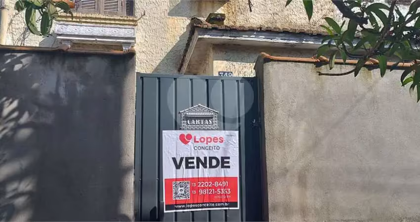 Casa com 2 quartos à venda na Silva Jardim, Vila Mathias, Santos