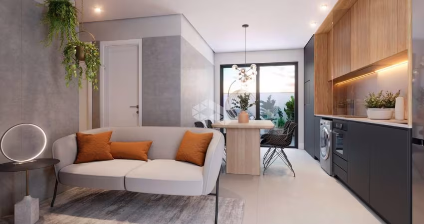 Apartamento com amplo terraço, 2 dormitórios e uma vaga de garagem,