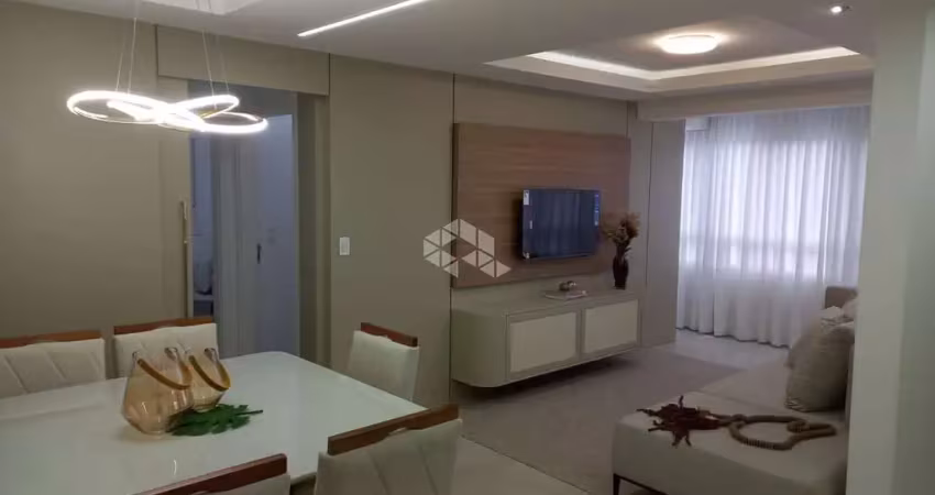 Apartamento de 03 dormitórios mobiliado e decorado, sendo 01 suíte com sacada aberta