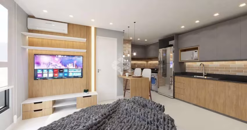 Apartamento à venda com 01 dormitório , e churrasqueira na planta no bairro camobi em santa maria.