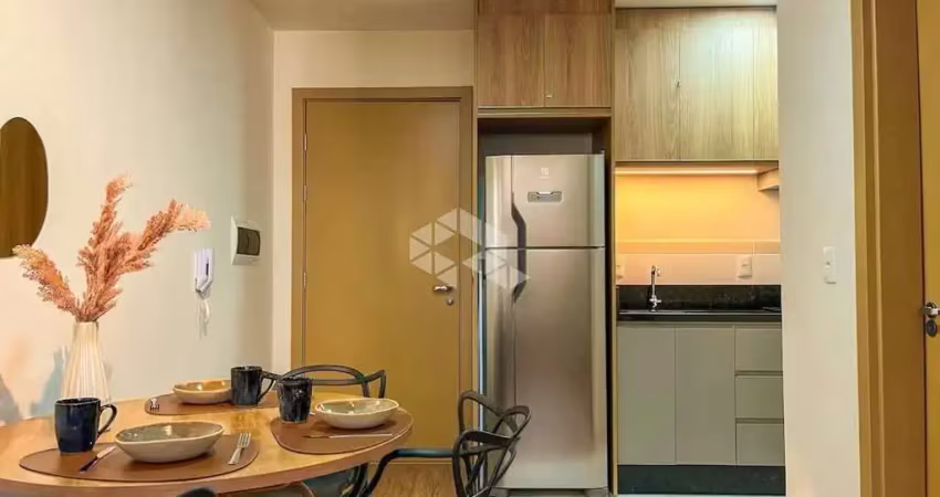 Apartamento à venda no centro santa maria rs novo, mobiliado,  1 quarto com churrasqueira