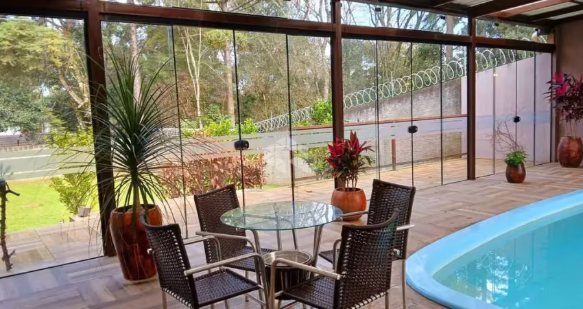 Casa mobiliada à venda em itaara - rs, 4 quartos, piscina e área gourmet.