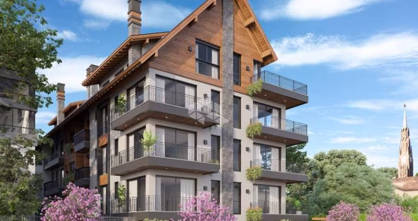 A venda apartamento de 53,54m² com 1 dormitório sendo suíte, localizado a 350 metros da Catedral de Pedra.