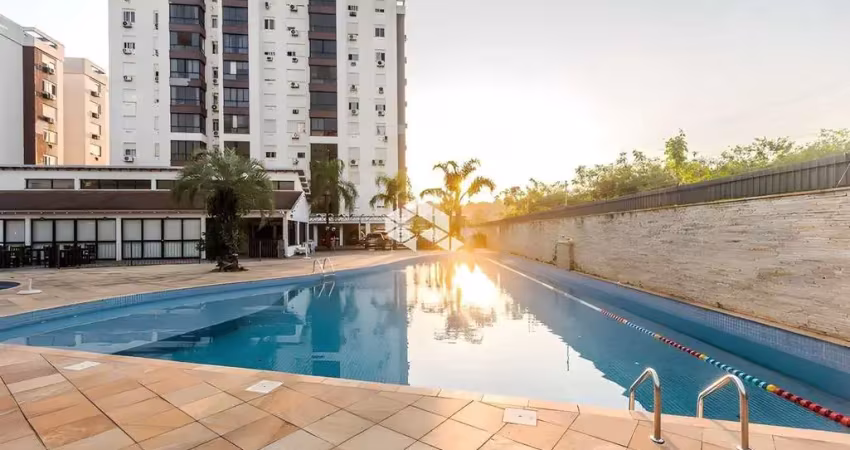 Apartamento jardim carvalho 3 dormitórios com suíte e churrasqueira vaga coberta em porto alegre rs