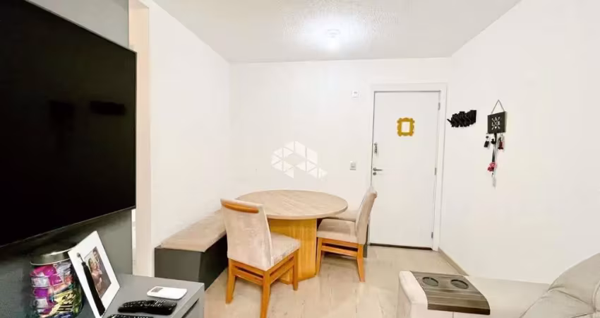 Apartamento 02 dormitórios, semi mobiliado com eletros,  infra condominial, 1 vaga garagem. centro / canoas. aceita financiamento e fgts