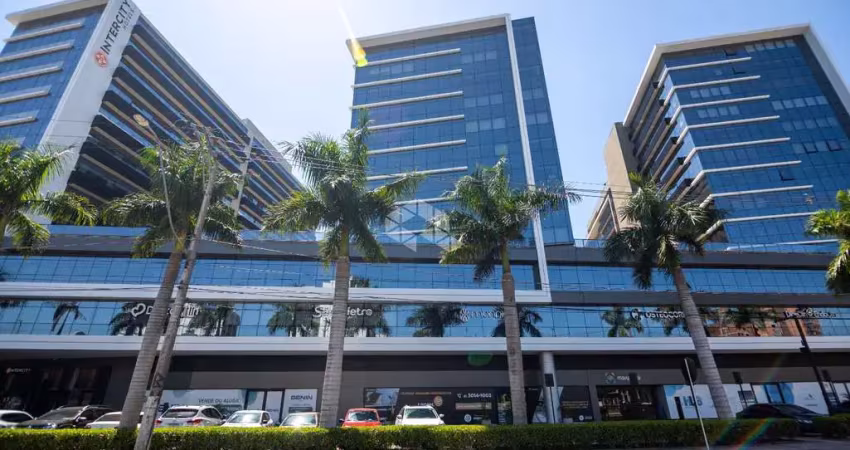 Sala comercial mobiliada no condomínio max plaza, marechal rondon / canoas, com 1 banheiro, uma vaga de garagem e ótima localização.