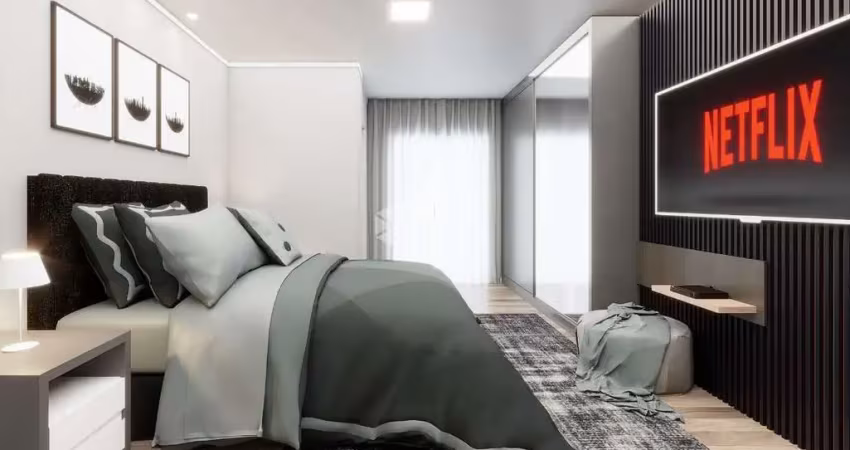 Sobrado 2 dormitórios, 2 suítes, 1 lavabo e 1 vaga de garagem com churrasqueira, gesso e porcelanato. bairro são josé, financia.