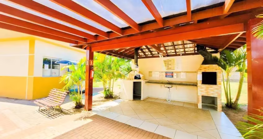 Casa em condomínio fechado no bairro igara com 2 quartos, lavabo, cozinha sob medida, semimobiliada com churrasqueira, aceita financiamento e fgts.