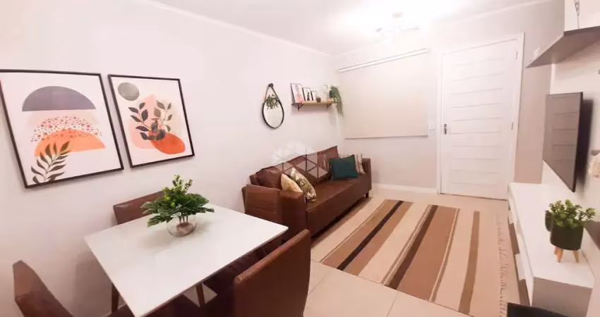 Casa em condomínio fechado no bairro igara com 2 quartos, lavabo, cozinha sob medida, semimobiliada com churrasqueira, aceita financiamento e fgts.