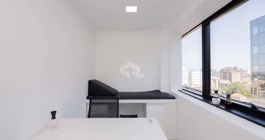 Sala de consultório mobiliada no condomínio max plaza em canoas, aceita financiamento.