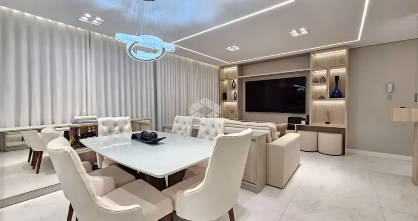 Apartamento 3 quartos transformado em 2 com 76m², sendo 1 suíte,  cozinha com churrasqueira,  1 vaga coberta, bem localizado no Marechal Rondon