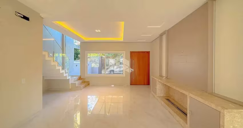 Casa semimobiliada à venda no bairro bela vista em canoas - 3 dormitórios, suíte, pátio e espaço gourmet - aceita financiamento e fgts