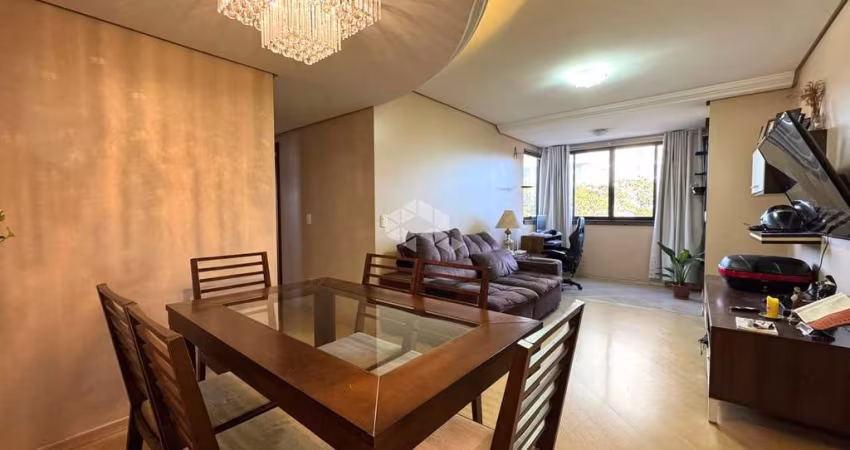 Apartamento semi mobiliado com 2 dormitórios no centro de Esteio, churrasqueira, vaga de garagem dupla, aceita Financiamento Bancário e FGTS.