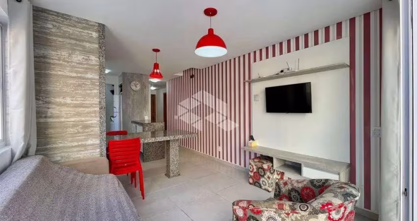 Apartamento com amplo terraço, 2 dormitórios com suíte em Capão da Canoa.
