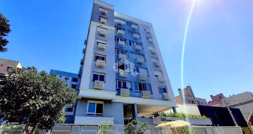 Apartamento totalmente mobiliado à venda, com 1 dormitório, churrasqueira, água quente, vaga de garagem e elevador, no bairro boa vista