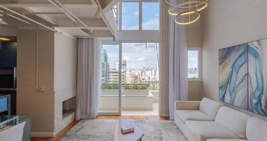Loft sofisticado com vista incomparável na padre chagas
