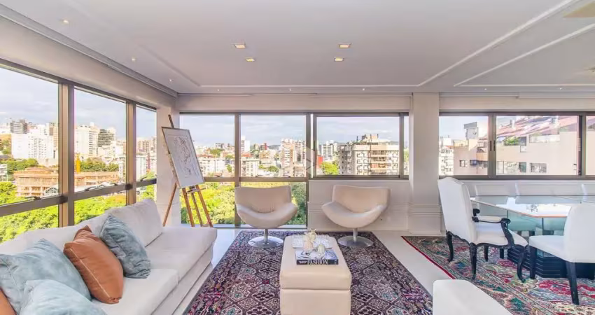 Vista privilegiada para a praça da encol em um apartamento único e sofisticado