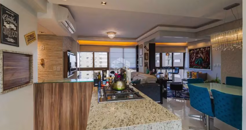 Apartamento mobiliado, 82m², 2 dormitórios (1 suíte) 2 vagas no três figueiras próx.ao gnu e pça da encol