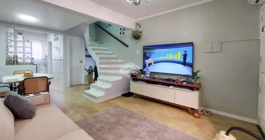 Sobrado em condomínio com104m² , 2 quartos e 1 vaga de garagem - bairro rio branco - canoas rs.