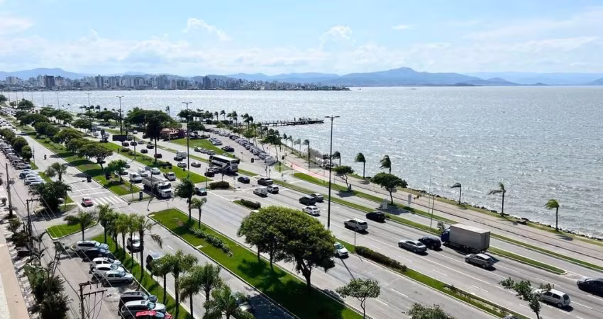 Apartamento mobiliado com vista para o mar, 2 dormitórios, sendo 1 suíte, 1 vaga de garagem na Beiramar de Florianópolis/SC.