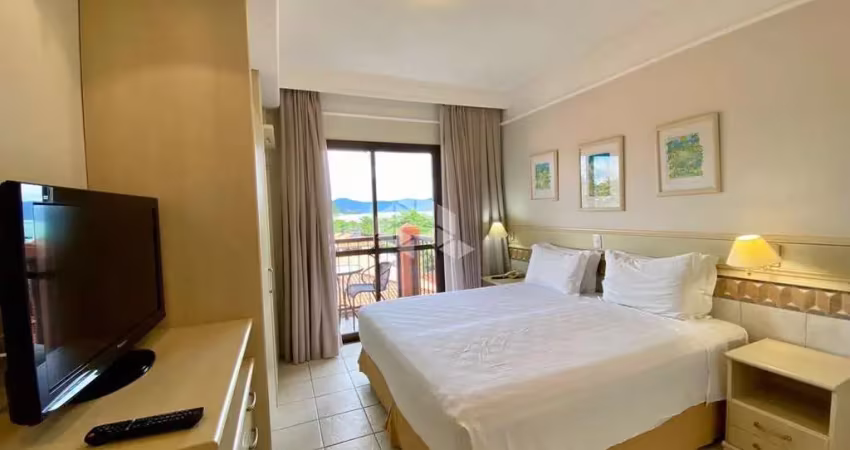 Studio de 27,07 m² privativos, possui 1 quarto com suíte e com vista para o mar em jurerê internacional em florianópolis/sc.