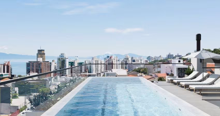 APARTAMENTO MODERNO COM 1 QUARTO 1 VAGA E LAZER COMPLETO NO CENTRO DE FLORIANÓPOLIS