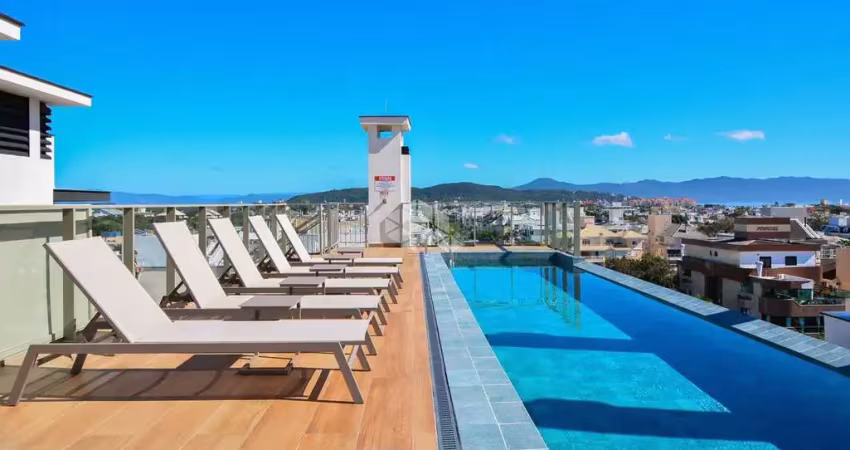 Studio com 2 suítes vaga de garagem sacada com churrasqueira e vista panorâmica em jurerê internacional