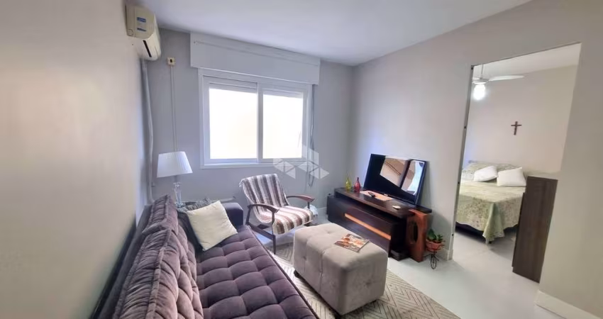Apartamento 1 dormitório sem vaga Centro Canoas reformado semi mobiliado
